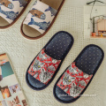 Open Toes House Indoor Slipper Cotton Linen Household Slippers Factory